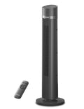 PELONIS 40 inch Bladeless Tower Fan for Bedroom, Standing Fan with Remote Control, 26ft/s, 90° Oscillation, 3 Speed Settings, 27 Db, 3 Modes, 15-Hour Timer, LED Display, Fan that Blows Cold Air, Grey