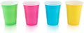 True Party Disposable Plastic Cups - 16 oz Set of 24 for Beers, Cocktails & Beverages | Multicolor