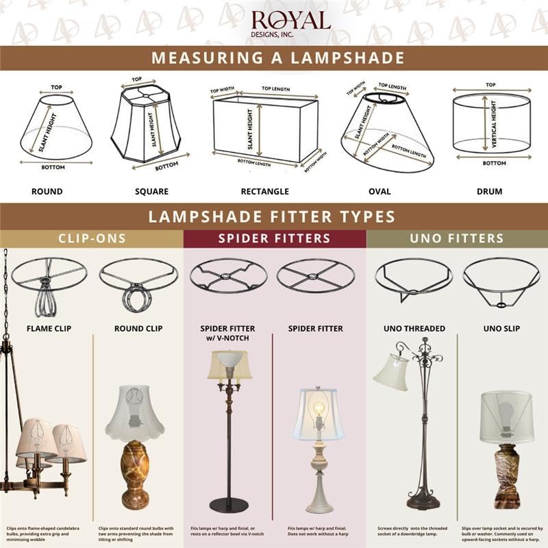 Royal Designs, Inc. BS-710-12AGL Rectangle Cut Corner Basic Lamp Shade, (5x6.5) x (8x12) x 10, Antique Gold