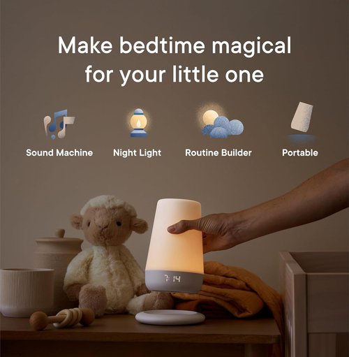 Hatch Rest+ Sound Machine - 2nd Gen Child’s Night Light & Alarm Clock | Portable Sleep Trainer with White Noise & Bedtime Stories