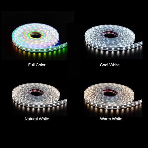 BTF-LIGHTING RGBW RGB+Cool White SK6812 (Similar WS2812B) Individually Addressable 3.3ft 1m 144(2X72) LEDs Flexible 4 Colors in 1 LED Dream Color LED Strip IP30 Non-Waterproof DC5V Black PCB