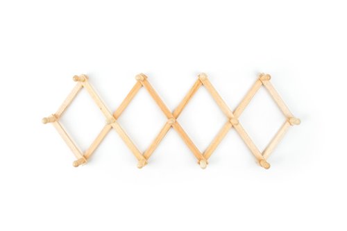 Fox Run Expanding Beechwood Coffee Mug Wall Rack