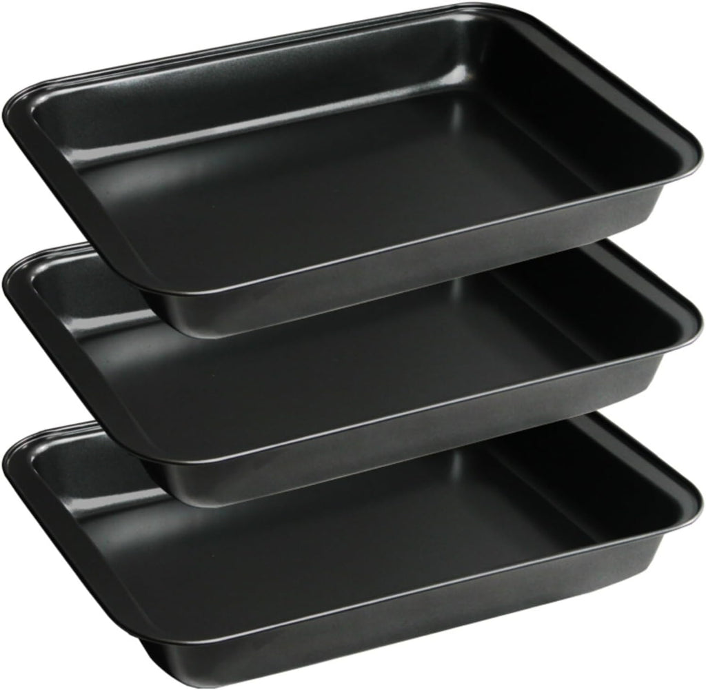 Regine Switzerland Non-Stick Rectangular Cake Pan Set - 9 x 13 Inch Deep Bakeware for Brownies & Lasagna