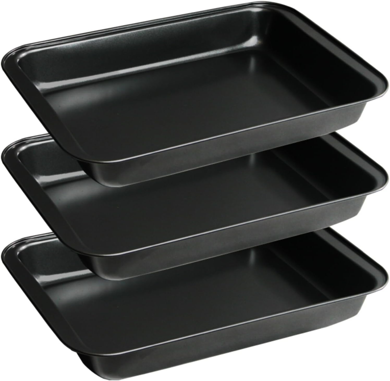 Regine Switzerland Non-Stick Rectangular Cake Pan Set - 9 x 13 Inch Deep Bakeware for Brownies & Lasagna