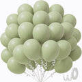 Sage Green Balloons | 12-Inch Dusty Green Party Balloons - 50pcs for Weddings & Celebrations