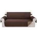 Luxshare Home Reversible Oversized Sofa Covers Couch Cover Furniture Protector for Dogs Elastic Straps Water Resistant(XLSofa Chocolate/Taupe)