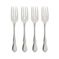 Oneida Silverware Set, Chateau Fine Flatware 4-Piece Salad Forks Set, Service For 4, 18/10 Stainless Steel Forks, Mirror Finish, Dishwasher Safe, Utensils, Metal Salad Fork (Silver, 4 Piece)