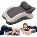 Eppyyo Memory Foam Ergonomic Wedge Pillow, Squat Pillow, Prone Pillow for Sleeping, Reading Pillow for Bed, Ideal for Massage, with Removable Cover, Back Support, Multi-Functional Memory Foam (Grey)