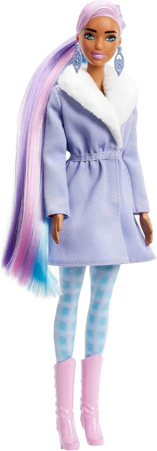 Barbie Color Reveal Advent Calendar - 1 Doll & 3 Pets with Clothes, Accessories & 25 Surprises for Kids