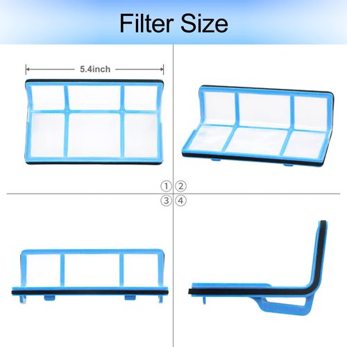 Garbage fighter Vacuum Filter Kit Replacement for Robotic Vacuum ILIFE V3 V3S V5 V5s Pro Robot Vacuum Cleaner, 10 Filters and 10 Side Brushes and 1 Primary Filter and 1 Cleaning Brush(Pack of 21)