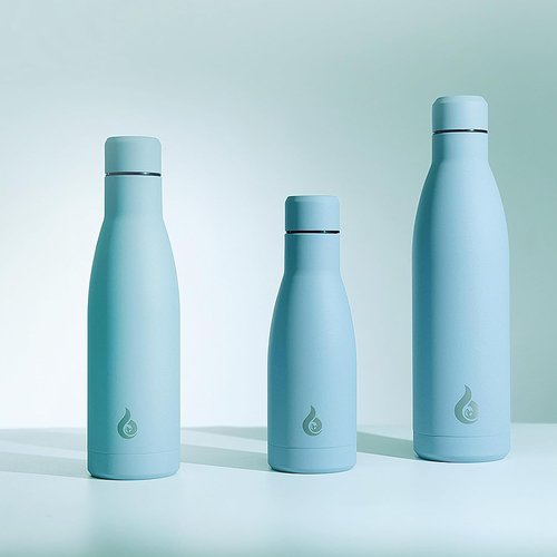 BJPKPK Insulated Water Bottle - 17oz Stainless Steel Thermal Bottle | Dishwasher Safe, Sky Blue