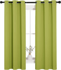 NICETOWN Blackout Curtain Panels - Thermal Insulated Grommet Drapes for Living Room | 34 x 63 Inches in Fresh Green