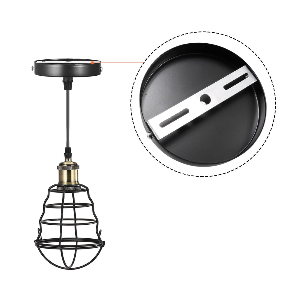 PATIKIL 155mm Ceiling Light Plate Kit, 1 Set Pendant Light Lighting Fixture Mounting Bracket Hardware for Home Office Chandelier