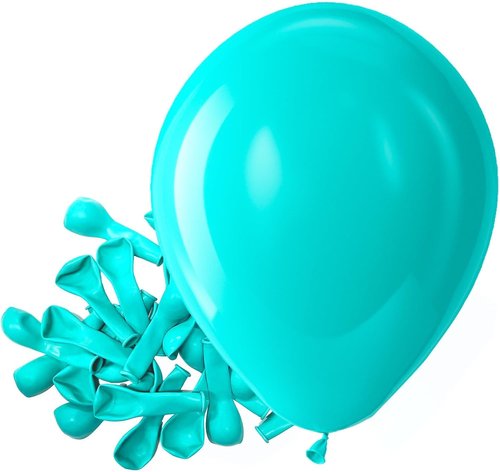 Bezente Teal Balloons - 150 Pack 5-Inch Matte Turquoise Latex Balloons for Wedding & Birthday Decor