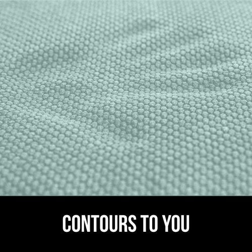 GORILLA GRIP Slip Resistant Chair Cushions, No Ties Required, Memory Foam Pads for Dining Room Kitchen Table Office Rocking Chairs, Plush Seat Cover Cushion Pad, Home Decor, Set of 4 16x16, Sea Blue