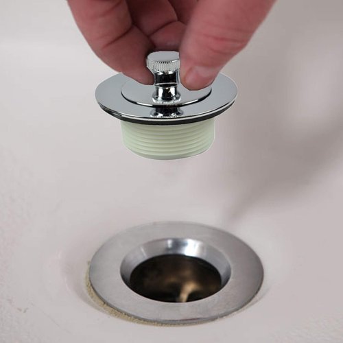 DANCO Universal Lift and Turn Bath Drain Trim Kit with Overflow Plate, Chrome (88966)