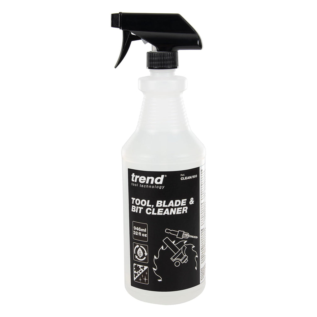 TREND Tool, Blade & Bit Cleaner, 32 fl oz, Resin, Pitch & Rust Remover, Safe Non-Toxic Formula for Workshop Tools, CLEAN/900