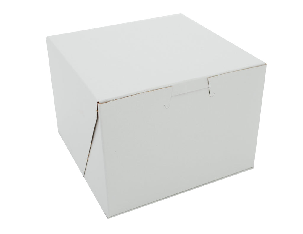 SCT White One-Piece Non-Window Bakery Boxes, 5.5 x 5.5 x 4, White, Paper, 250/Carton