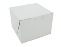 SCT White One-Piece Non-Window Bakery Boxes, 5.5 x 5.5 x 4, White, Paper, 250/Carton