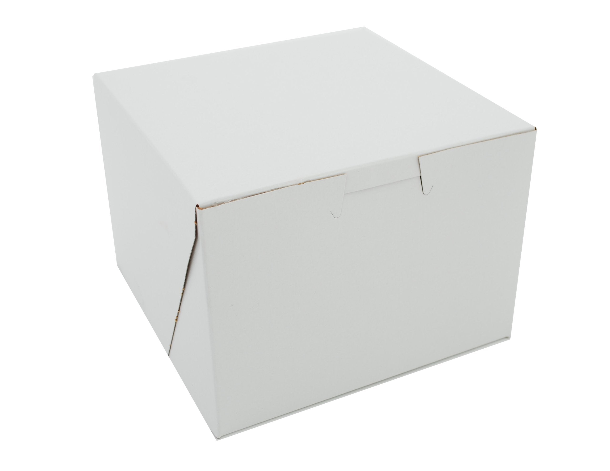 SCT White One-Piece Non-Window Bakery Boxes, 5.5 x 5.5 x 4, White, Paper, 250/Carton