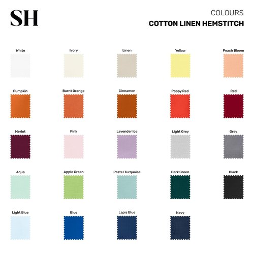 Solino Home Pink Tablecloth 58 x 84 Inch - Cotton Linen Hemstitch Rectangular Tablecloth - Machine Washable Table Cloth for Mothers Day, Spring, Summer