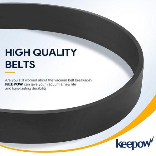 KEEPOW 6960w Belt for Bissell Proheat Steamer, Replacement Belt for Bissell Pet Carpet Cleaner, Fit Model 1846, 1799, 25A3, 7901, 1622, 8910, 7920, 1623, Replace Part 0150621 & 2150628 (2 Sets)