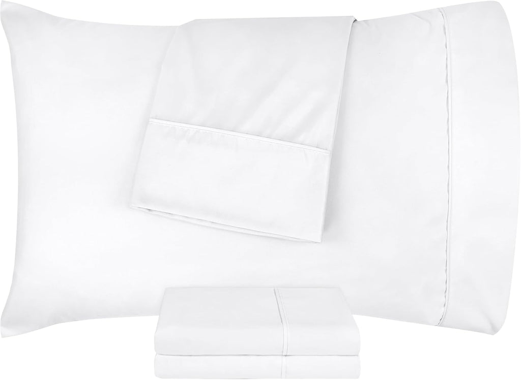 Utopia Bedding Standard Pillow Cases - Soft Brushed Microfiber - Pack of 4 | Fade Resistant 20 x 26 Inches (White)
