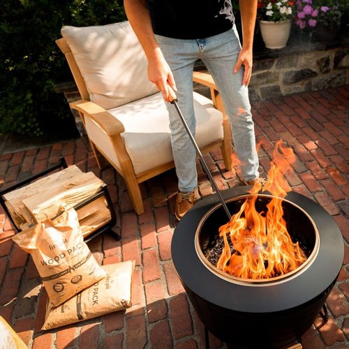 TIKI Wood Pack – 2-Pack Wood Pellets for Smokeless Fire Pits, Easy-to-Use Fire Pit Fuel for Outdoor Heating & Camping, 30+ Minute Burn Time, Made in The USA