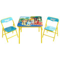 Bluey Kids Table and Chair Set, 3 Piece Folding Activity Set with Square Table & 2 Chairs,Furniture for Playroom, Crafting, Ages 3+