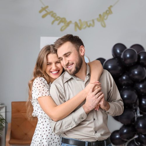 Black Balloons | 110 Pcs Mini 5-Inch Thick Latex Balloons for Birthday & Wedding Decor