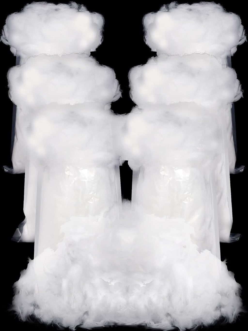 Riakrum Fake Snow Decor - Fluffy Artificial Cotton Snow for Winter Mantle | 360g Indoor Decoration