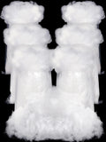 Riakrum Fake Snow Decor - Fluffy Artificial Cotton Snow for Winter Mantle | 360g Indoor Decoration