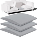 Foamagic Couch Cushion Support, Sofa Cushion Support for Sagging Couch Seat, Couch Replacement Insert, 20"x20"x2", High Density Foam Furniture Seat Sagging Repair, Trapezoid 40D, Grey Set of 3