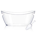 Barafat Ice Buckets for Parties (5.5L)& Ice Bucket Scoop, Clear Acrylic Champagne Bucket, Drinks Beverage Tub for Cocktail Bar, Wine, Beer, Soda