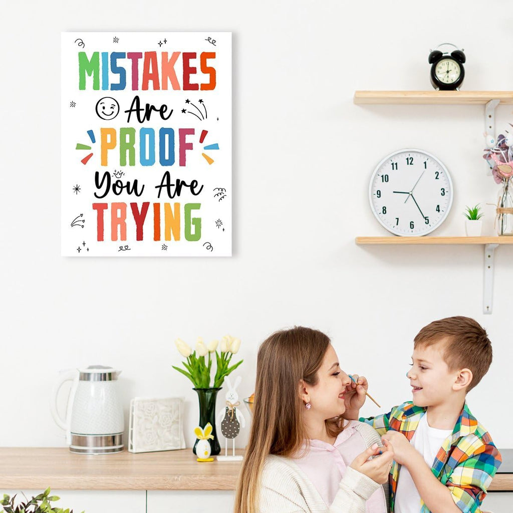Regine Switzerland Motivational Canvas Wall Art - Inspirational Mental Health Decor for Classroom & Office