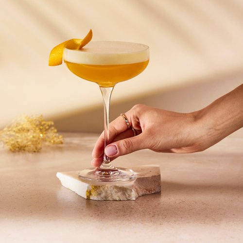 Krosno Champagne Coupes & Glasses | Set of 6 | 8.1 oz | Harmony Collection | Perfect for Home, Restaurants and Parties | Prosecco Glass | Dishwasher Safe | Lead-Free Crystal Glass