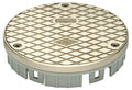 Zurn LC-CR06NI Round 6" Nickel Bronze Cleanout Head Assembly