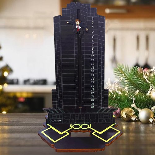 Die Hard Advent Calendar, 2025 Christmas Countdown Calendar, Magnetic Wooden 24 Days of Advent Calendar for Kids Christmas Advent Gifts Home Table Party Decorations