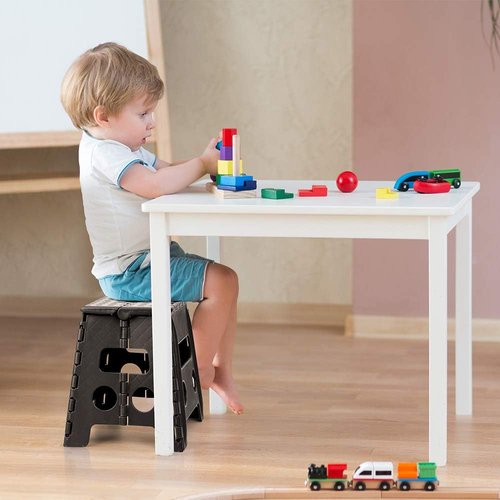 ACSTEP Folding Step Stool - Heavy Duty 13-Inch Premium Foldable Stool for Kitchen & Garden | Black