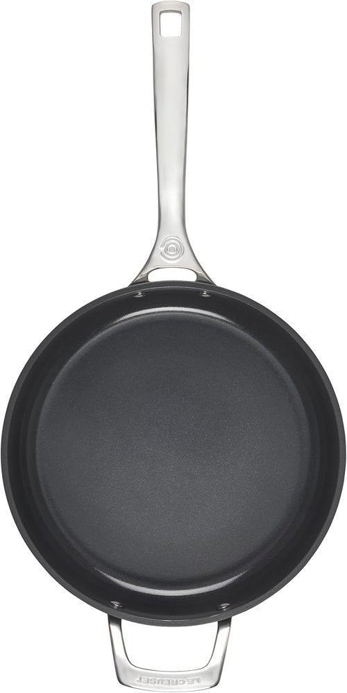 Le Creuset Non-Stick Ceramic Sauté Pan - 4 ¼ Qt with Glass Lid for Effortless Cooking