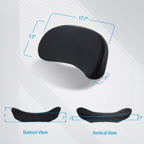 SHAKERINO Ergonomic Sacral Cushion for Car & Office Chair - Fills Seat Gap for Tailbone & Lower Back Support, Memory Foam Wedge Pillow for SI Joint Comfort, Non-Slip Design with Seat Anchor