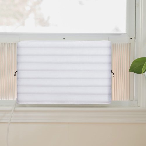 KylinLucky Indoor Air Conditioner Cover AC Cover for Inside Window Unit 21 x 15 x 3.5 inches(L x H x D),White
