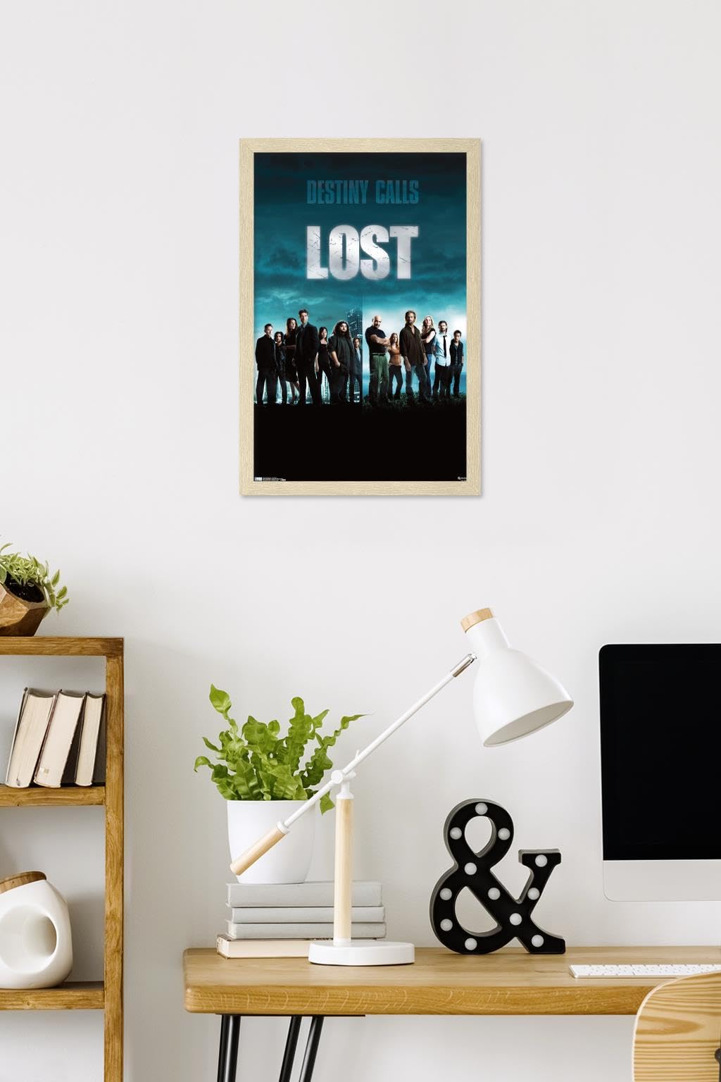 Lost: Season 5 - One Sheet Wall Poster, 22.4L" x 14.7W", Blonde Framed Version
