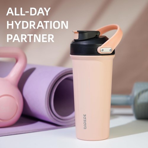 BJPKPK Insulated Tumbler - 25 oz Stainless Steel Shaker Water Bottle for Protein Mixes | Forest Green