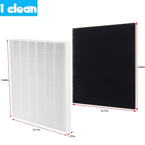 I clean Replacement Air Filter for Coway Airmega AP-1512HH and Airmega 200M Air Purifi-er, 2 Premium HEPA Filter and 4 Carbon Pre-Filters, Compared to Part # 3304899