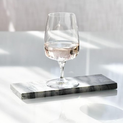 Krosno - Stemmed Tulip Water Glasses, Set of 4, 11.2 oz, Ideal Goblets for Dessert, Cocktails, Juice, Drinking Glasses, Lead-Free and Safe, Dishwasher Safe, Made in Europe