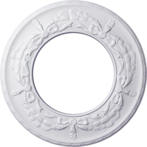 Ekena Millwork 13 1/4"OD x 7 1/8"ID x 7/8"P Salem Ceiling Medallion (Fits Canopies up to 7 1/8")