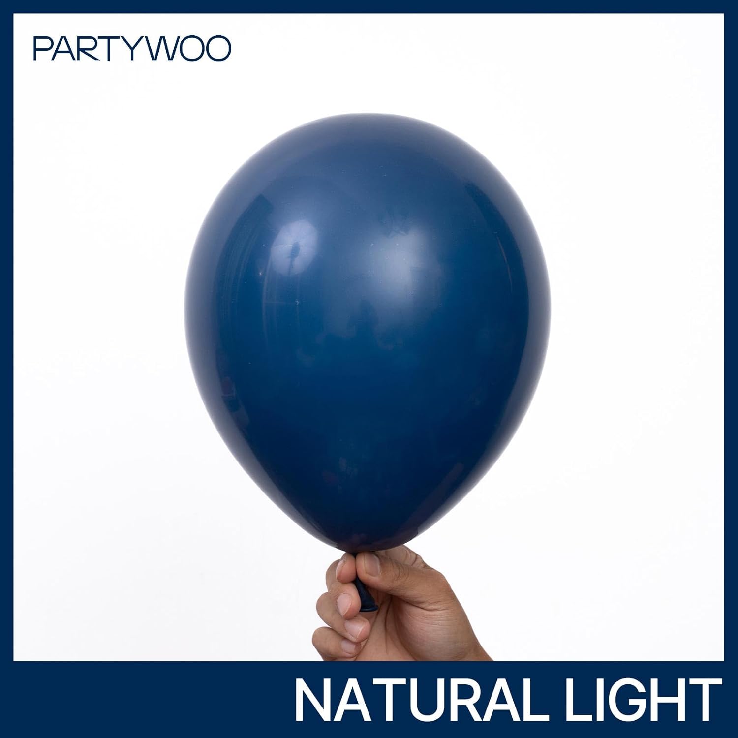 PartyWoo Navy Blue Balloon Arch Kit - 140-Piece Set in 5-18 Inch Sizes for Graduation, Weddings & Birthdays
