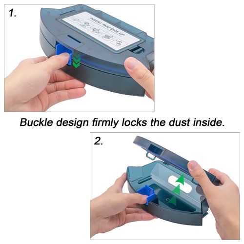 Garbage fighter Dust Bin Box for Eufy RoboVac 11S, 30, 30C, 12, 15C, 35C, G30 Robot Vacuum Cleaner Part Accessories - High-Capacity Replacement Dustbin for Improved Robot Vacuum Performance
