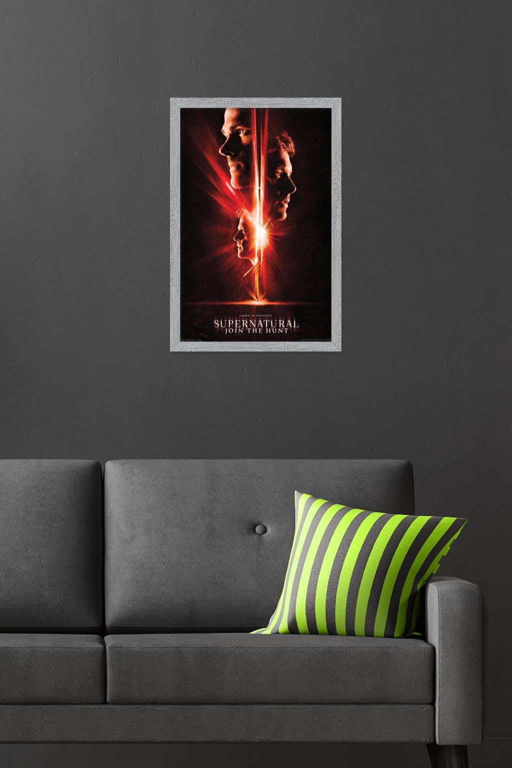 Supernatural - Season 13 Wall Poster, 22.4L" x 14.7W", Gray Framed Version